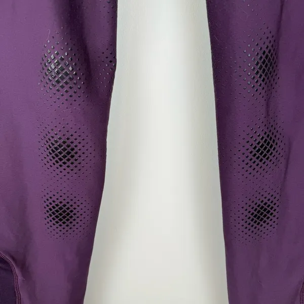 Ovation Equinox Pull On Knee Patch Winter Breeches Women's Size M 28 Purple - Image 6
