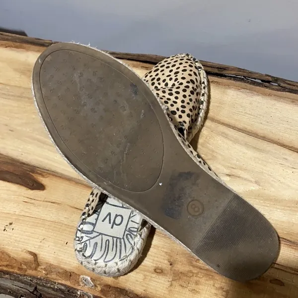 Dolce Vita giraffe print espadrilles mules A14‎ - Image 8