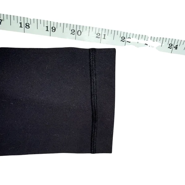 Lululemon Fold Over Leggings‎ Women 4 Black Good High Rise Crop Yoga Activewear - Image 6