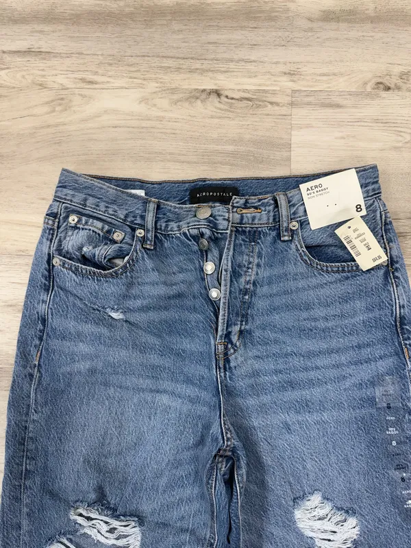 Aeropostale Light Blue Distressed 90s baggy Jeans - Image 3
