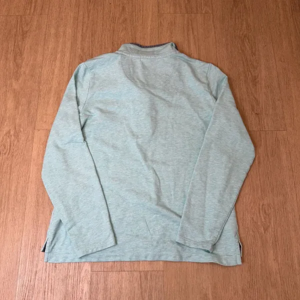 VTG 90s -L.L.Bean Women's Pullover Sweatshirt Light Blue - Image 2