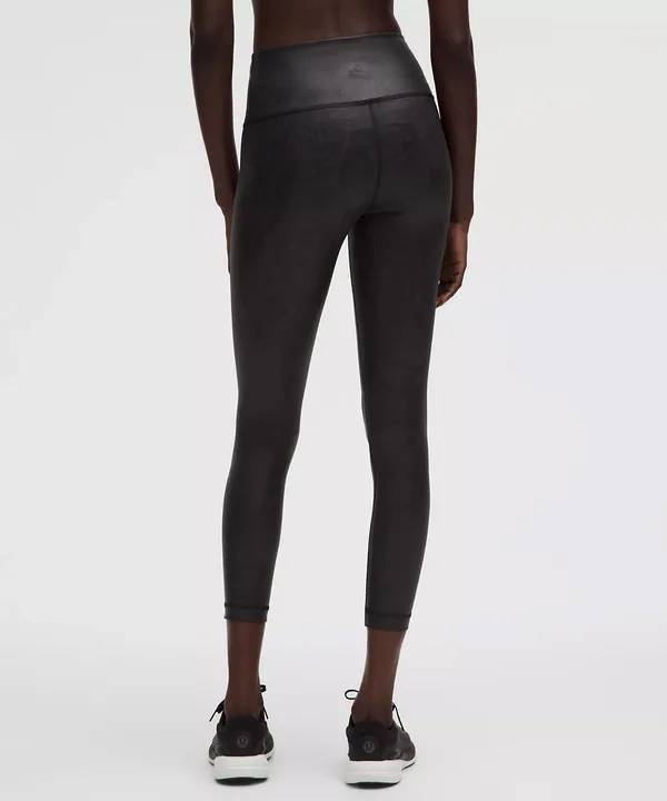 Lululemon Women’s Wunder Train High Rise Tight 23” Foil Black Size 2 - Image 2