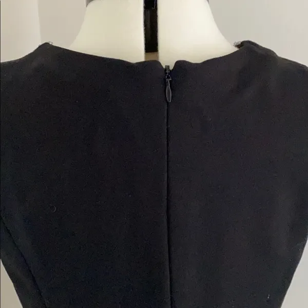 White House | Black Market Black Peplum Beaded High Neck Tank Top - Image 8