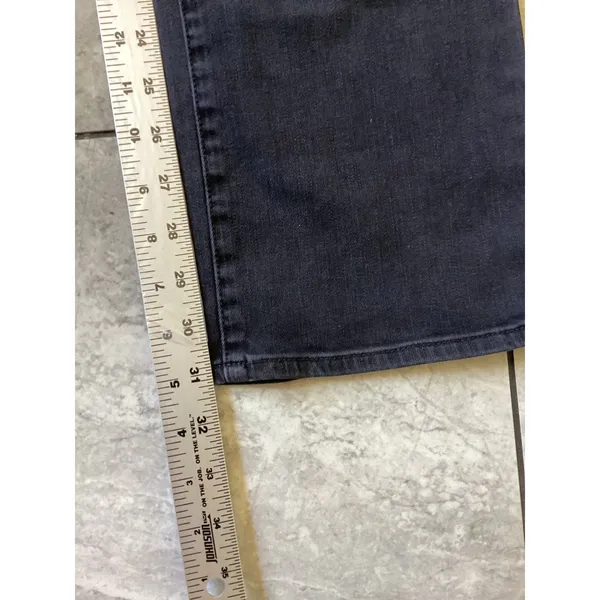 NYDJ Marilyn Straight Leg Jeans Charcoal Gray Tie Belt Trousers Size 6 - Image 5