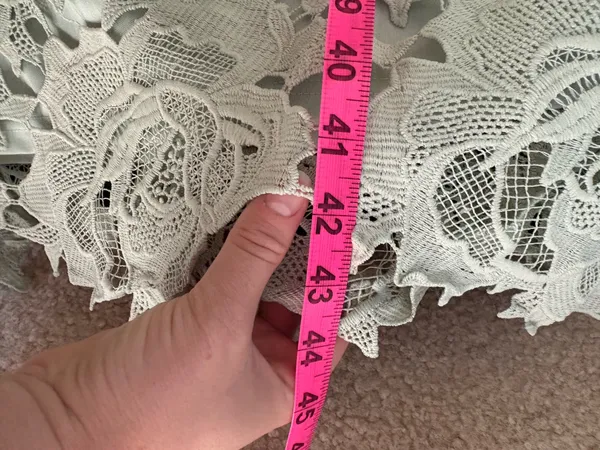 Hello Molly Floral Lace Midi Dress in Light Green - Image 13