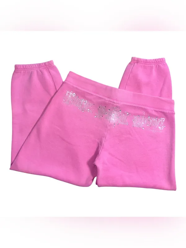 Vintage! 2000s Y2K VS PINK My Favorite Sequins Joggers! - Image 6