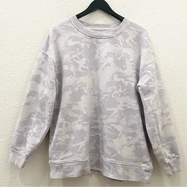 Lululemon Perfectly Oversized Crew in Igcognito Camo Alpine White Multi - Image 4