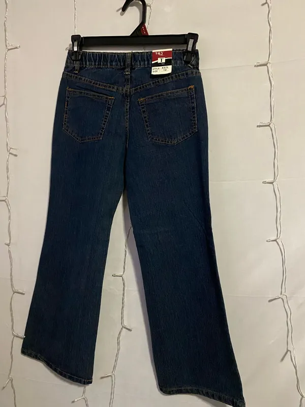 Girls' Dark Blue Embroidered Dragonfly Jeans - Image 2