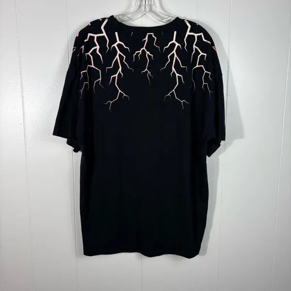 Star Wars Hybrid Apparel Black Darth Vader Sith Lord Lightening AOP Graphic Tee - Image 4