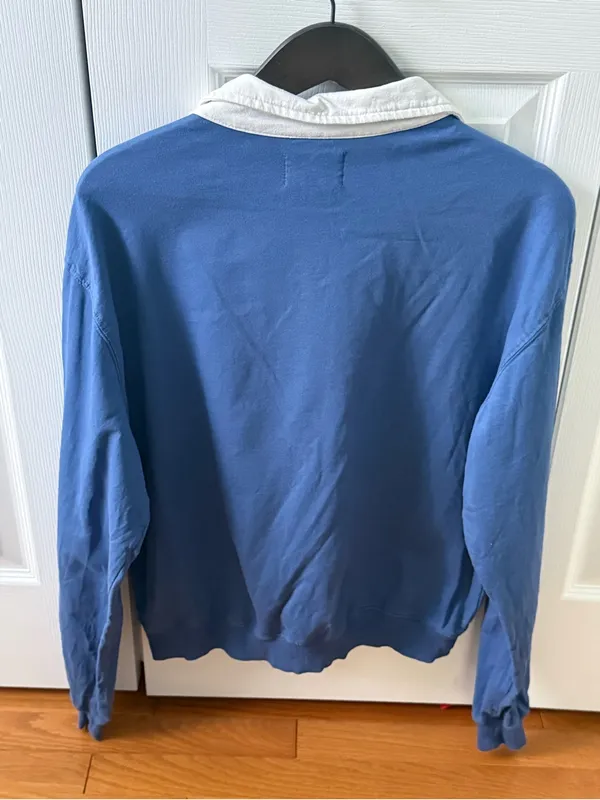 Urban Outfitters BDG Captain 97 Applique Graphic Long Sleeve Rugby Pullover - Image 3