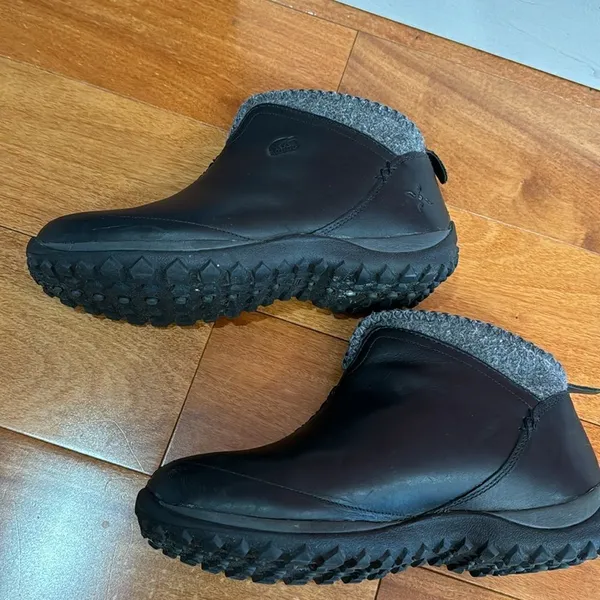 Sorel‎ Black Leather Joliette Thinsulate Waterproof Ankle Boots Size 8 - Image 4