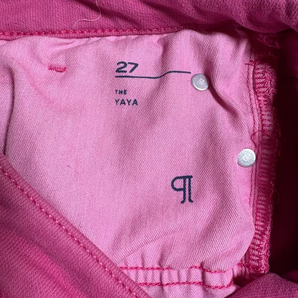 PILCRO The‎ Yaya Mid Rise Flare Jeans Pink Size 27 Stretch Pants - Image 8