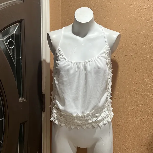 Ecote white spaghetti strap top nwt - Image 2