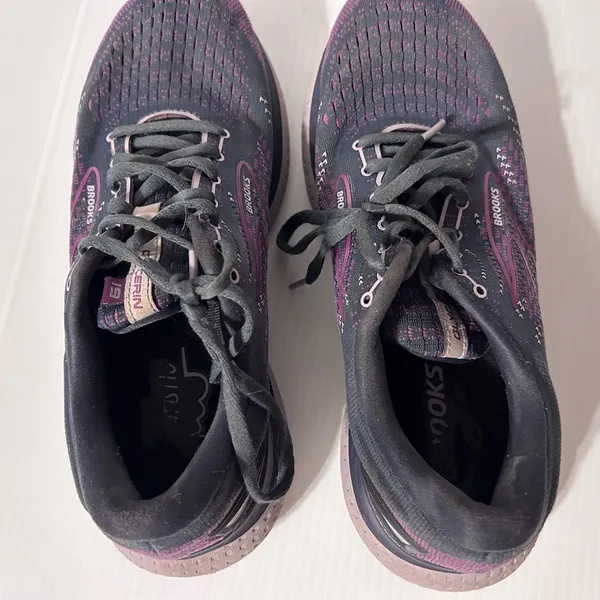 BROOKS Glycerin 19 grey/purple running shoe sneakers women size 10 - Image 8