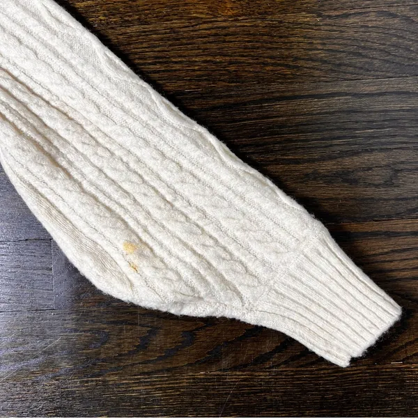 H&M Cream Cable Knit Cowl Neck Sweater - Image 10
