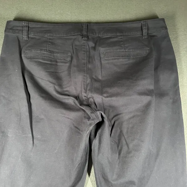 AERO Skinny Ankle Pants Womens 16 Long Navy Casual Chino‎ Stretch Flat Front - Image 15