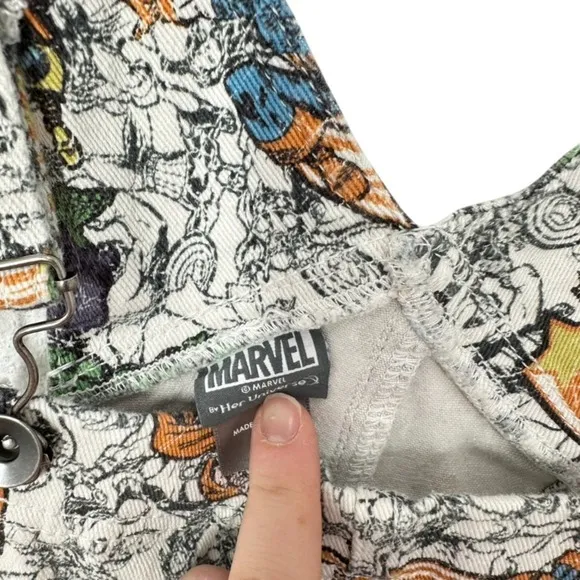 Marvel Avengers‎ Her Universe Mini Short Overalls Disney World Summer Comicon - Image 6
