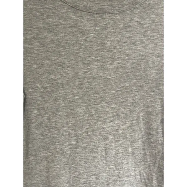 TikTok Famouse Heather Gray Long Sleeve Crop Top Shirt - Image 3