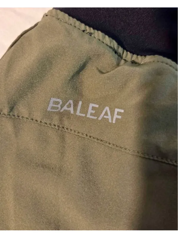 Baleaf Women’s Athletic Running Shorts Built-In Brief Pockets Olive Green Size M - Image 4