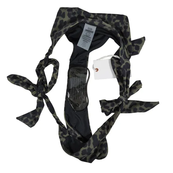 GOOD AMERICAN Leopard Print Tie Side Bikini Bottoms Size 0‎ XS - Image 5