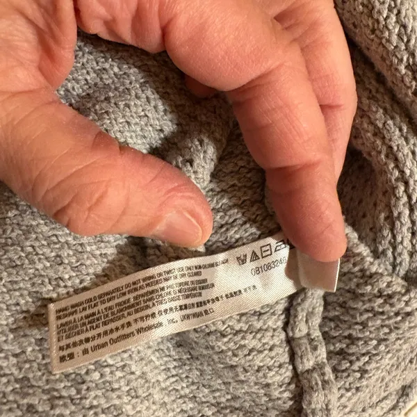 Free People Beach Hailee Waffle Knit Henley Sweater in Salt Water Khaki - Image 10