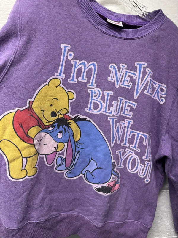 Vintage Winnie The Pooh I’m Never Blue Crewneck - Image 2