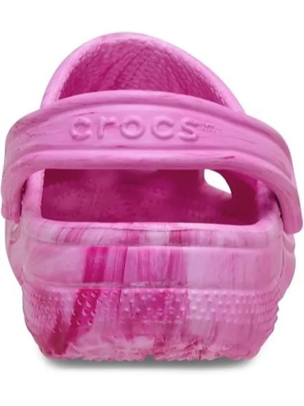 Crocs Unisex Adult Pink Classic Watercolor Marbled Clog US 9 Mens/ 11 Womens NEW - Image 2