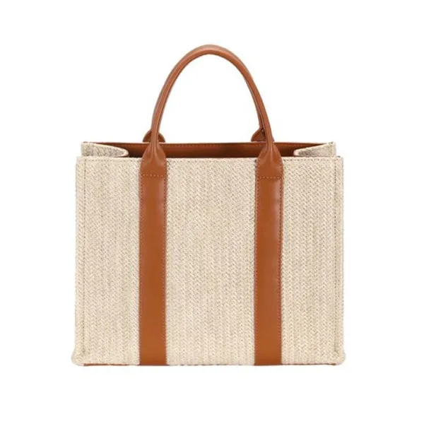 David Jones Square Woven‎ Tote Handbag - Image 2