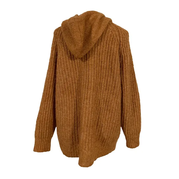 Aerie Ribbed Knit Hoodie‎ Pullover Sweater Women's Size S Wool Blend Soft Warm - Image 4