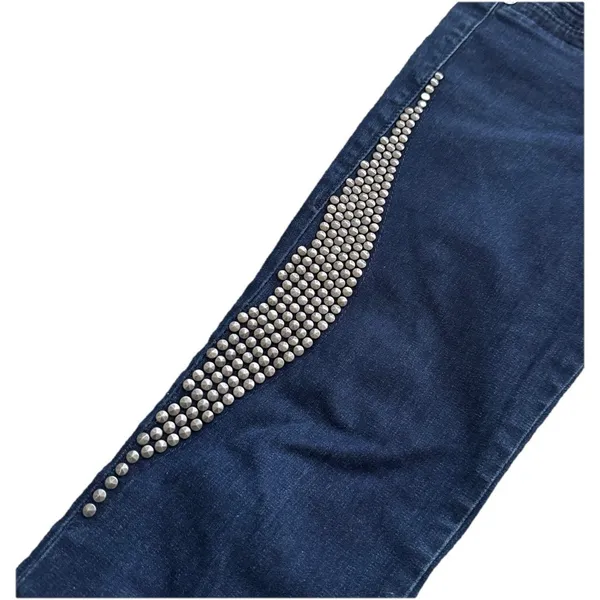 TRUE RELIGION MISTY STEEL PANEL Womens‎ JEANS Low Rise Y2K Skinny Straight Sz 26 - Image 2