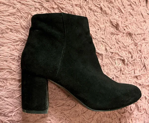 Black Suede Ankle Boots - Image 2