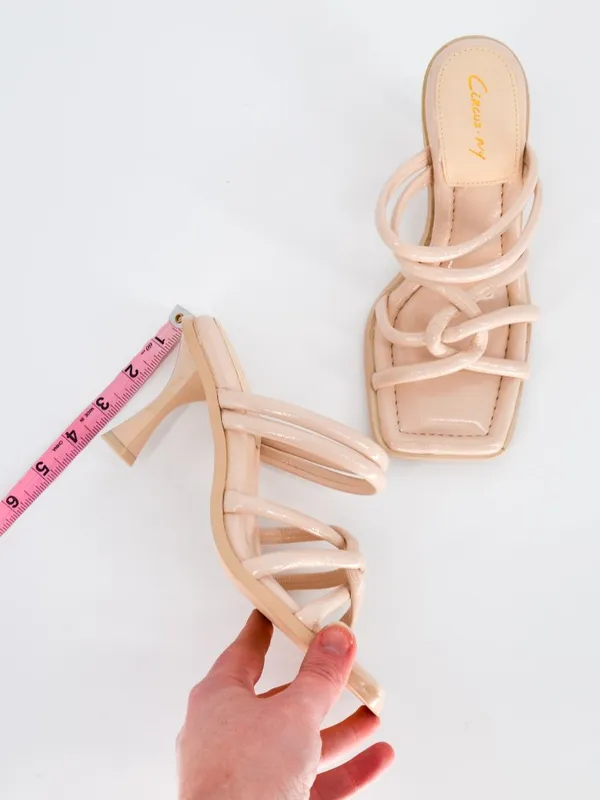 Sam Edelman Circus Savanna Sandals Size 6.5 Ivory Flared Heel Strappy Square Toe - Image 7