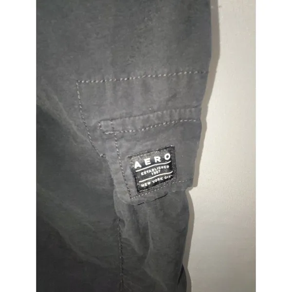 Aeropostale Black Women's Cargo Pants with Drawstring Waist, Size L - Image 10