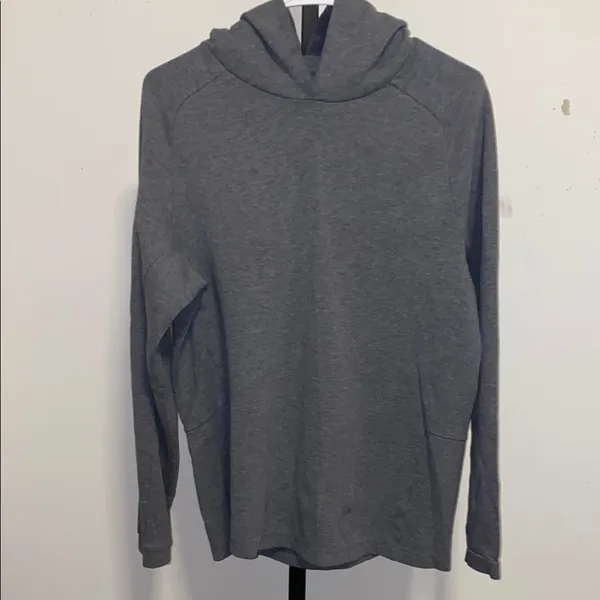GAP Fit Gray Hoodie Sweatshirt Size Medium - Image 2