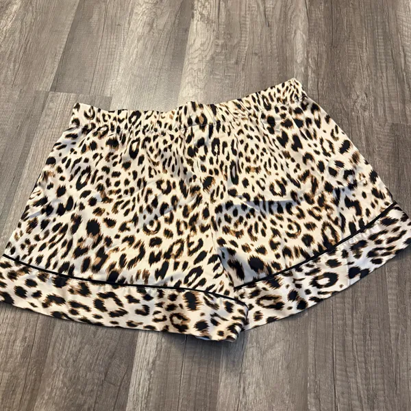Victoria’s Secret Leopard Satin Pajama Sleep Lounge Shorts - Image 2