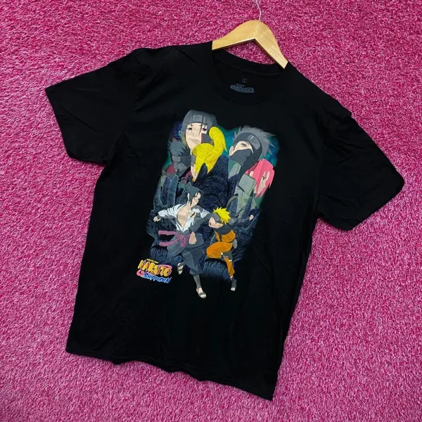 Naruto Shippuden Naruto n Team7 vs Sasuke n Akatsuki Tee L - Image 3