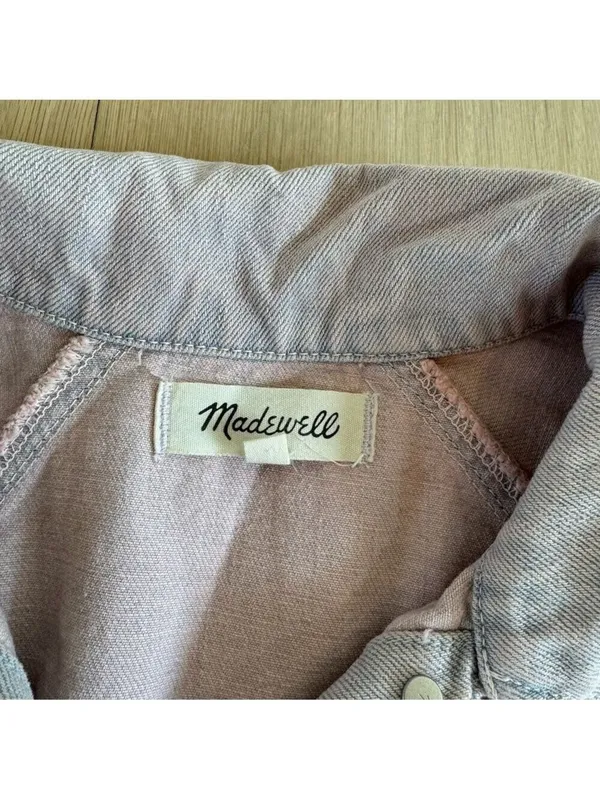 Madewell The Raglan Oversized Jean Jacket: Overdyed Edition Size Small - Image 4