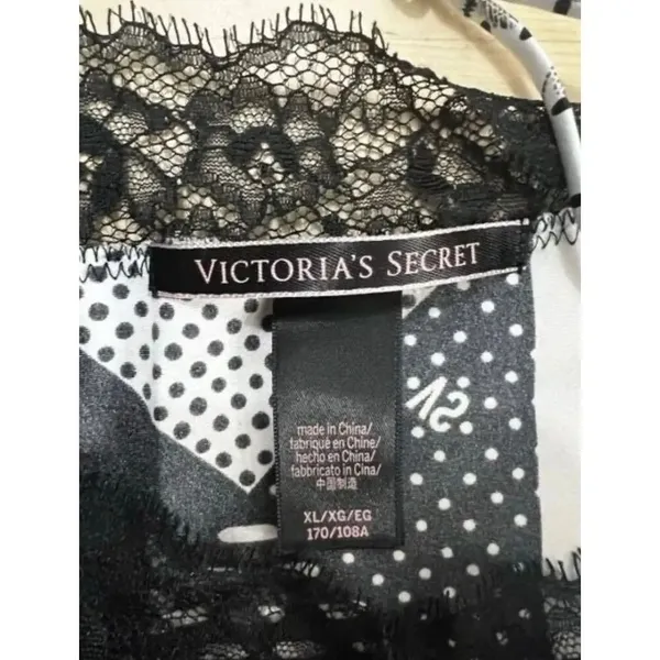 Victoria's Secret Black Satin Tank Top Size XL Sleep Cami Pajama Top Shirt - Image 8