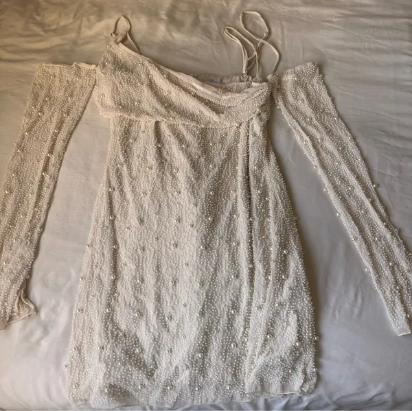 Oh Polly Pearl Mini Dress - Image 3