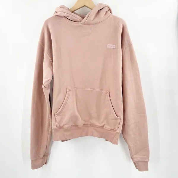 SET ACTIVE Hoodie Sweatshirt Size Large Dusty Rose Pink Loungewear Athleisure - Image 3