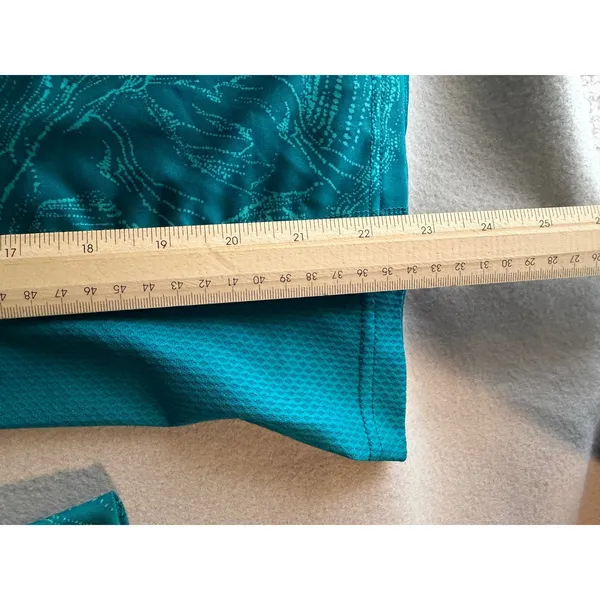 Patagonia Pullover Capilene Midweight XS Teal Blue 1/4 Zip Thumbhole Gorpcore - Image 12