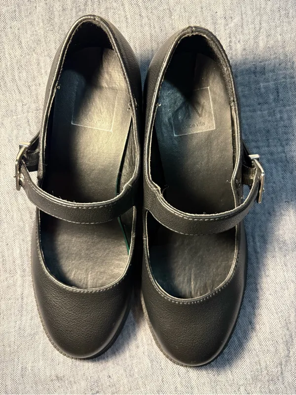 Dolce Vita Black Chunky Mary Jane Platform Heels Size 6 - Image 2