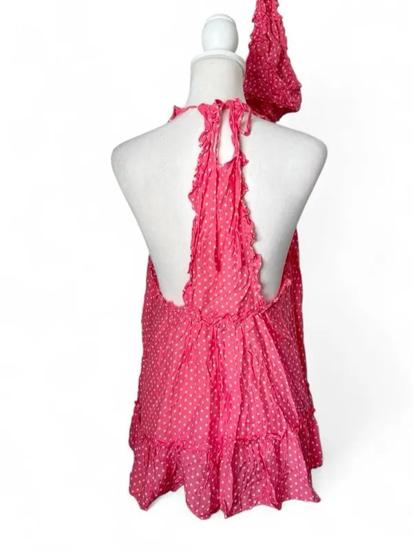 Victoria’s Secret Pink Polka Dot Babysoll Set - Image 4