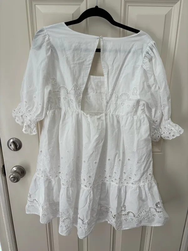 Forever That Girl Audrina Eyelet Dress Size Medium - Image 3