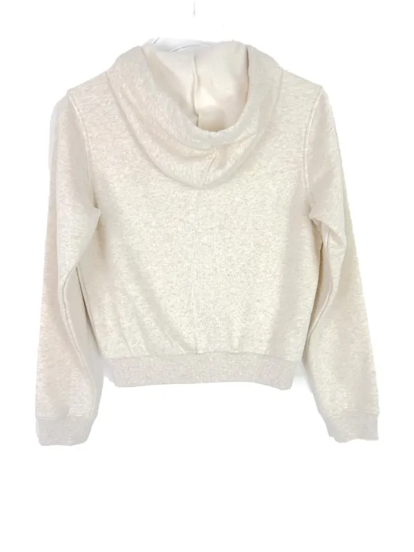 Vitality Cozy Zip Sweatshirt Oat Marl Varsity Hoodie Size 2XS XXS $96 EUC - Image 7
