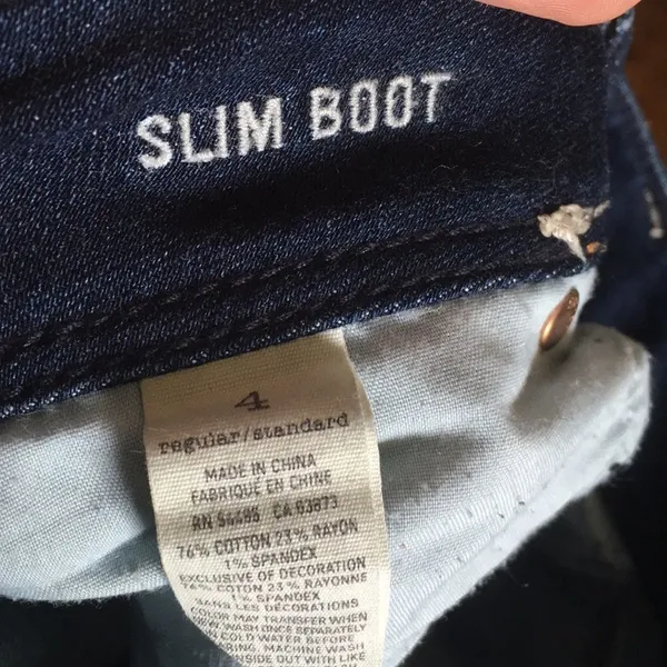 American Eagle slim boot western cowboycore dark wash jeans - Image 3