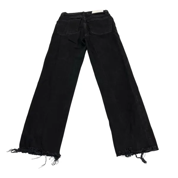 RE/DONE High Rise Stove Pipe Jeans in Jet Black Size 26 - Image 3
