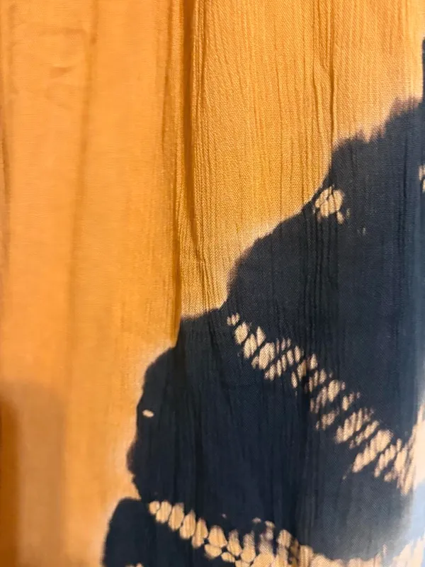 NWT Earthbound Women's Mustard Tie-Dye Panel Maxi Skirt Sz M - Image 2