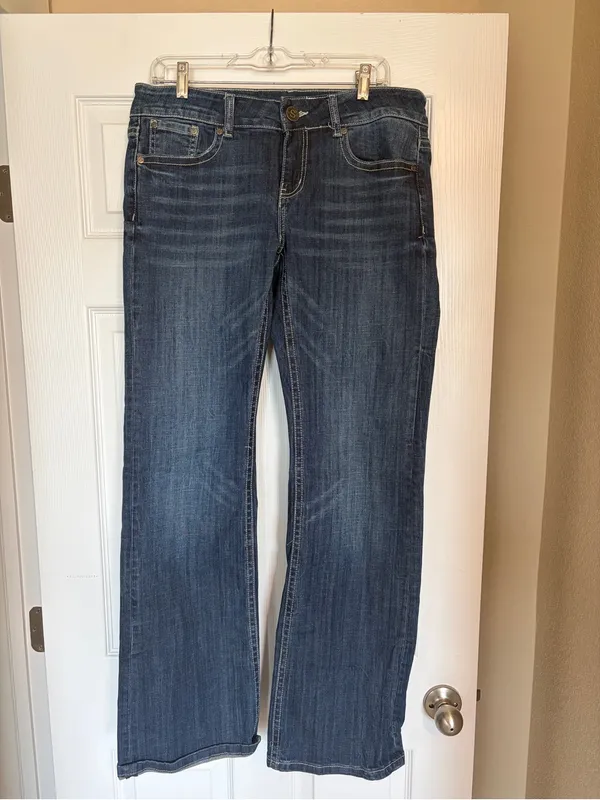 Stetson Classic Bootcut Jeans 14 Long Western Stretch Denim M4 - Image 2