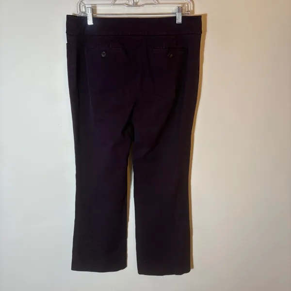 LOFT Purple Boot Cut Trousers‎ Dress Pants Women's Size 10 - Image 5
